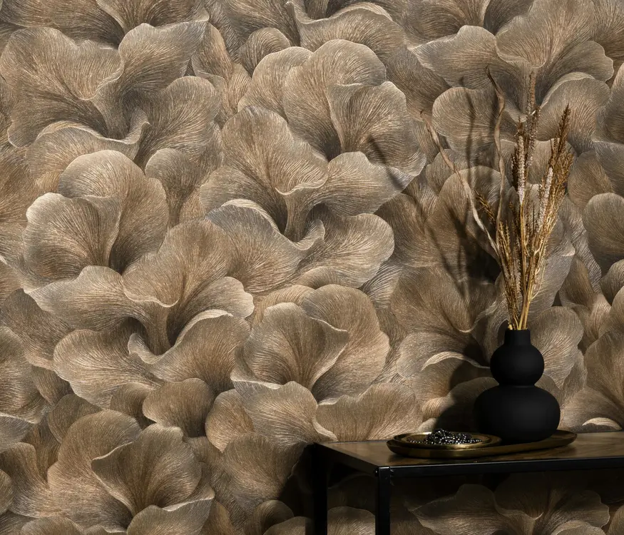 Reliefwandbekleding van dichtbij. Behang van Dutch Wall Decor.